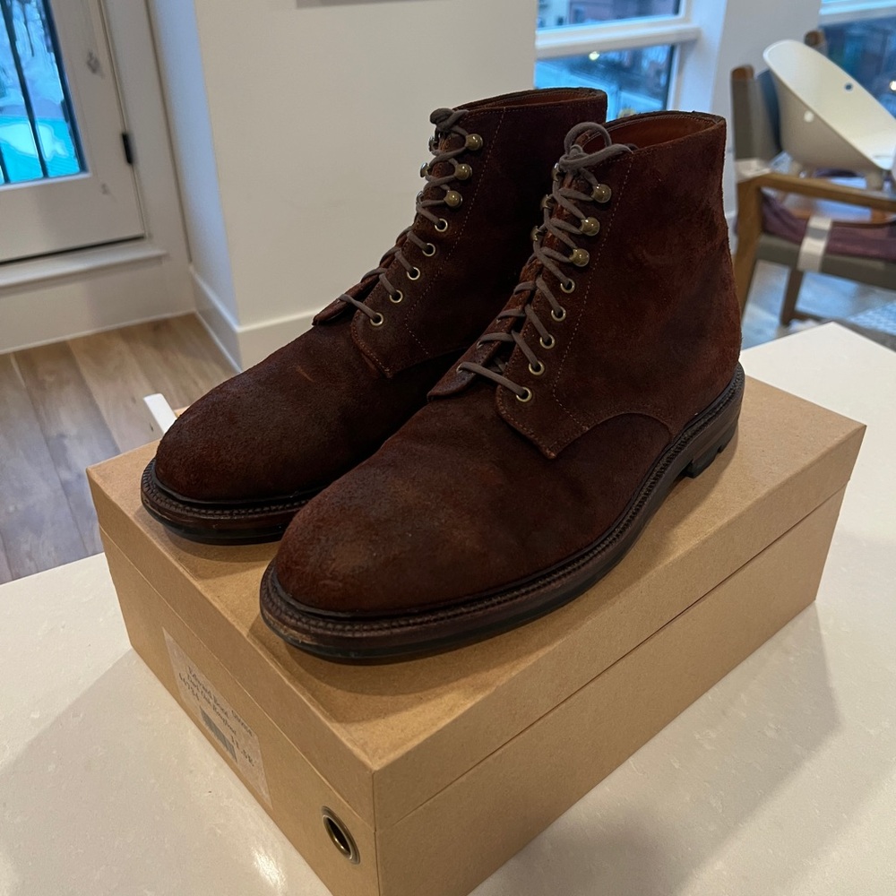 Grant Stone Edward Boot Dark Oak Roughout 11.5E